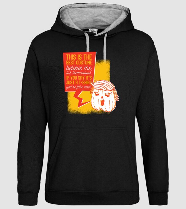 Halloween Trump cap de dovleac model negru pe tricou