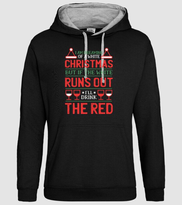 I am dreaming of a white Christmas model negru pe tricou