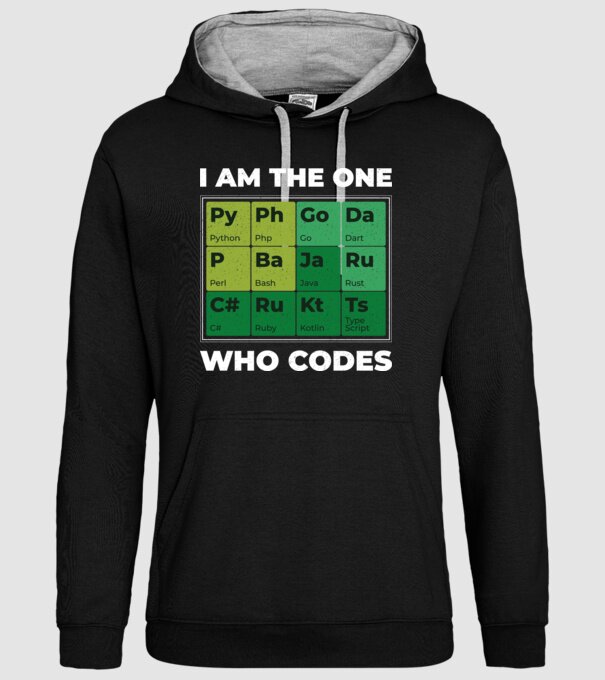 I am the one who codes tricou amuzant programator model negru pe tricou