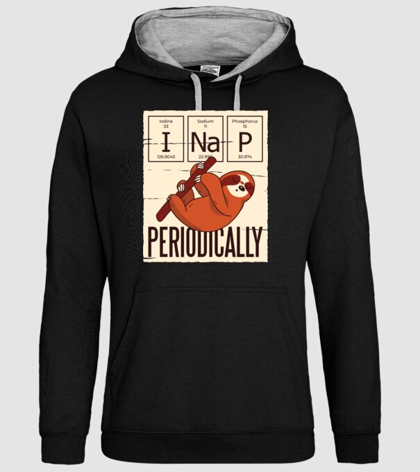 I NaP Periodic tricou leneș model negru pe tricou