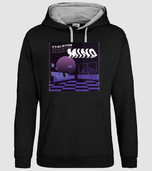'It''s all in your mind' model negru pe tricou