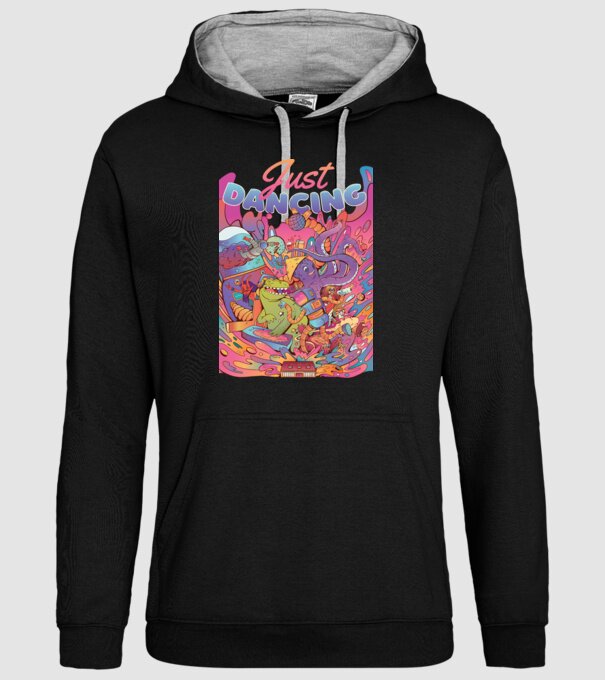 Just Dancing Fulgi de cereale model negru pe tricou