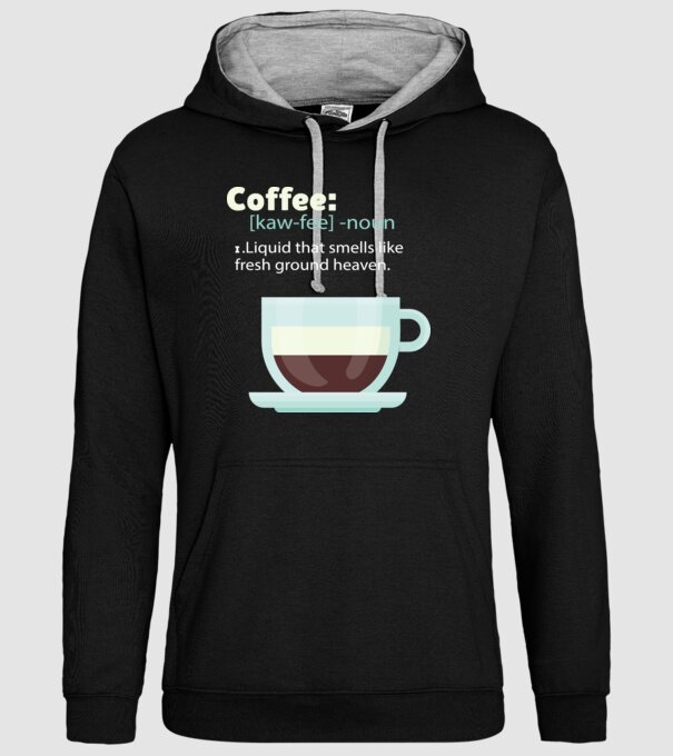 Definiție cafea model negru pe tricou