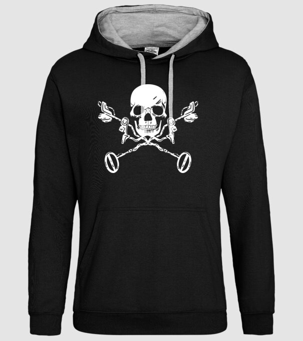 Craniu model negru pe tricou