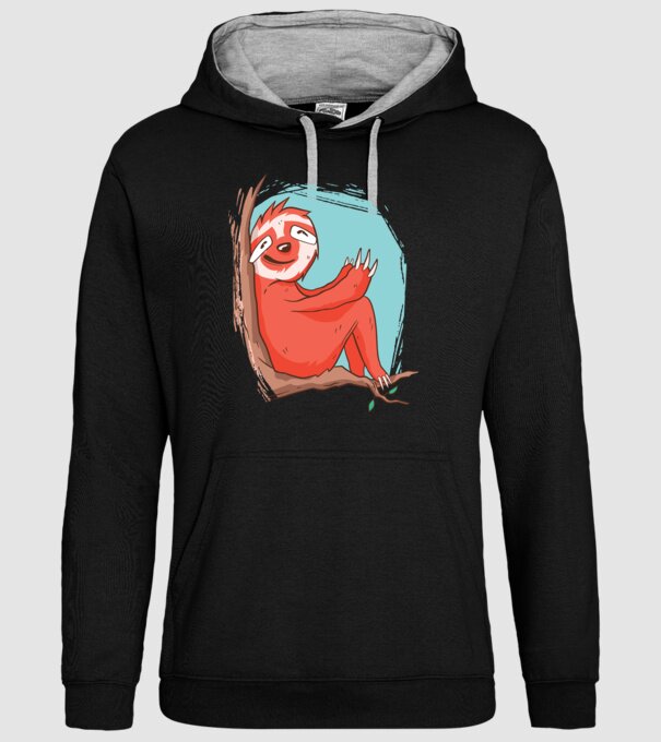 Leneș model negru pe tricou