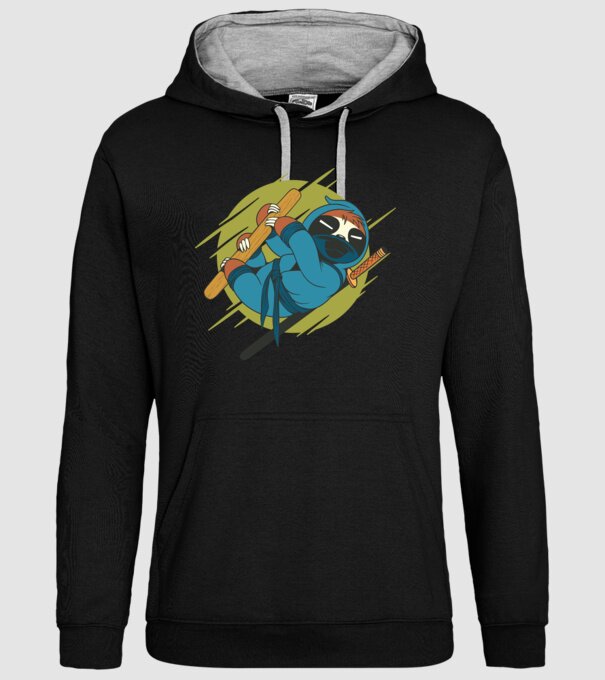 Ninja Leneș model negru pe tricou