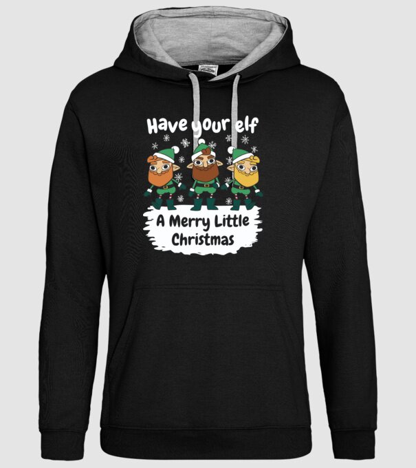 Să ai un Crăciun fericit de Elf model negru pe tricou