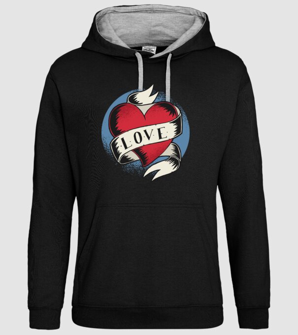 'Love Tatuaj pentru Valentine''s Day' model negru pe tricou
