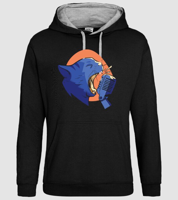 Urlet de Pisică model negru pe tricou