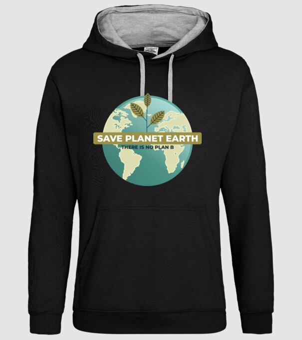 Să salvăm Pământul, nu există o altă planetă model negru pe tricou