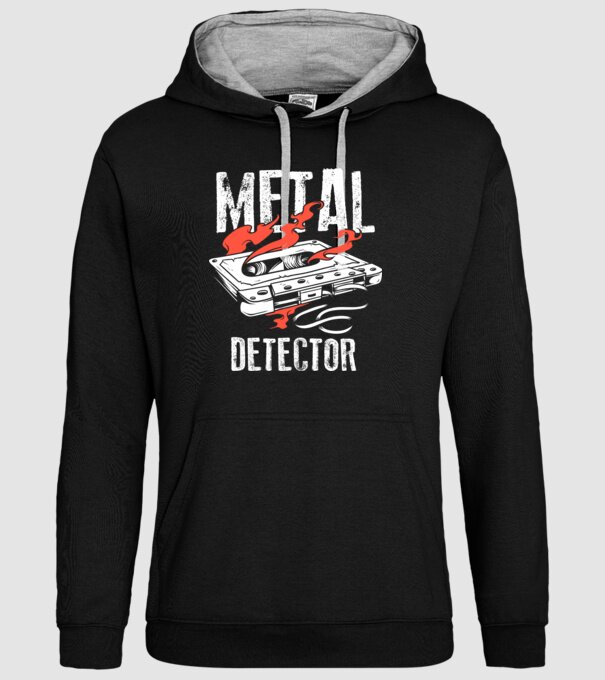 Detector de metale Casetă model negru pe tricou