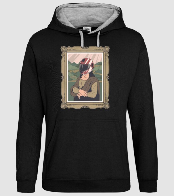 Mona Lisa Concurent model negru pe tricou