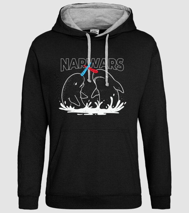 Narwars model negru pe tricou