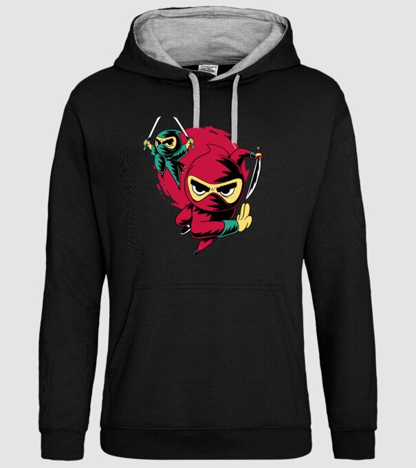 Tricou Ninja model negru pe tricou