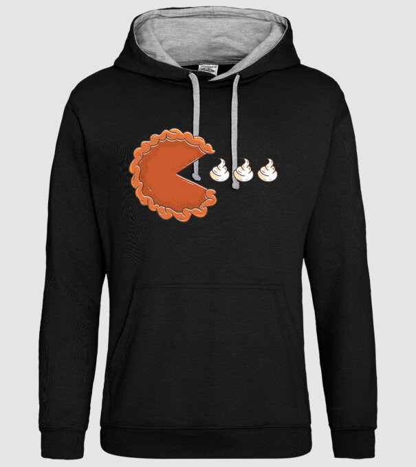 Pacman Cookie model negru pe tricou