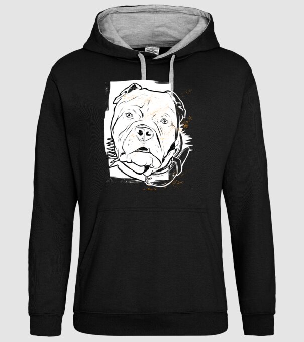 Cap Pitbull model negru pe tricou