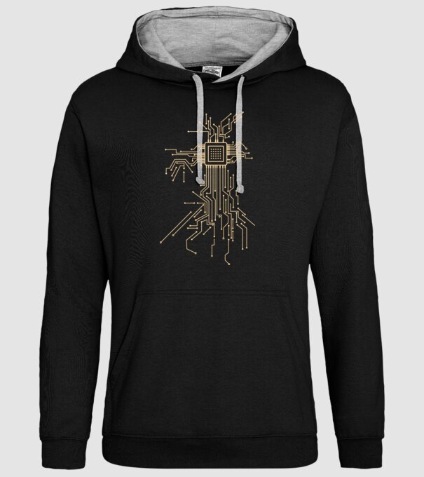 Procesor model negru pe tricou