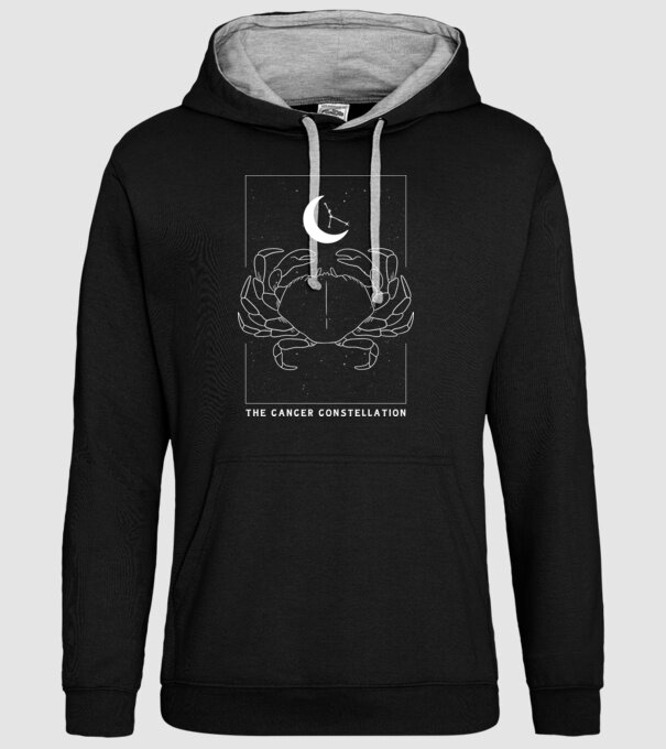 The Cancer Constellation model negru pe tricou