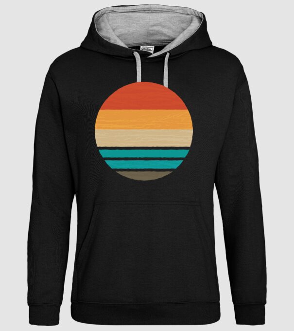 Fond Retro model negru pe tricou