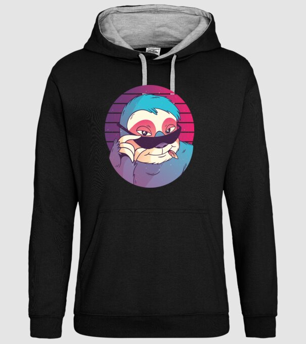 Retro Leneș model negru pe tricou