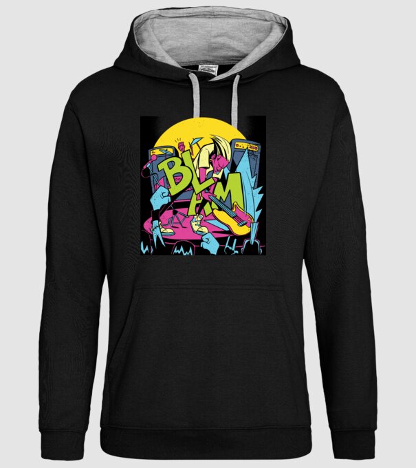 Star rock model negru pe tricou
