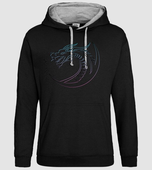Dragon Tribal model negru pe tricou