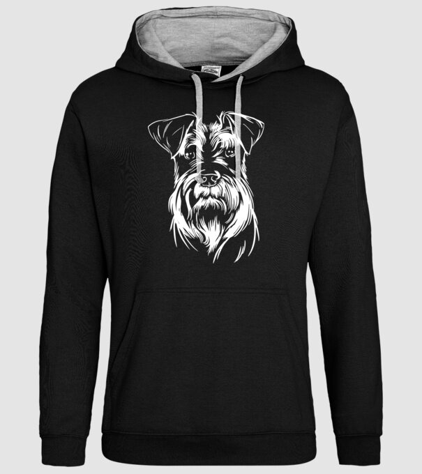 Cap Schnauzer model negru pe tricou