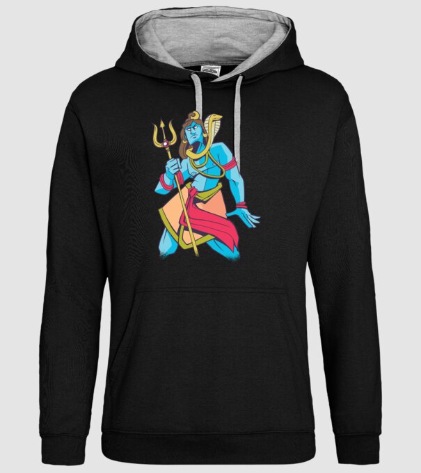 Shiva model negru pe tricou
