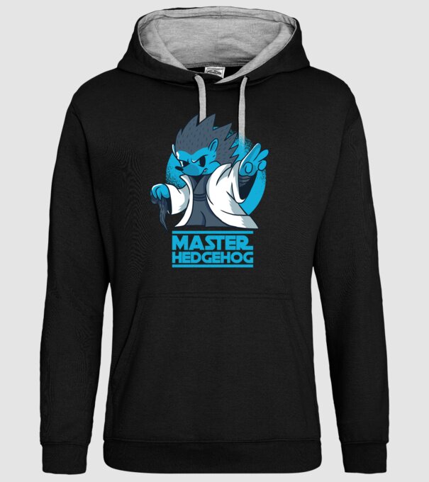 Maestru Arici model negru pe tricou