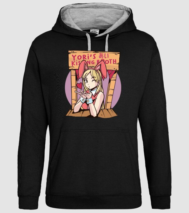 Anime îndrăgostit model negru pe tricou