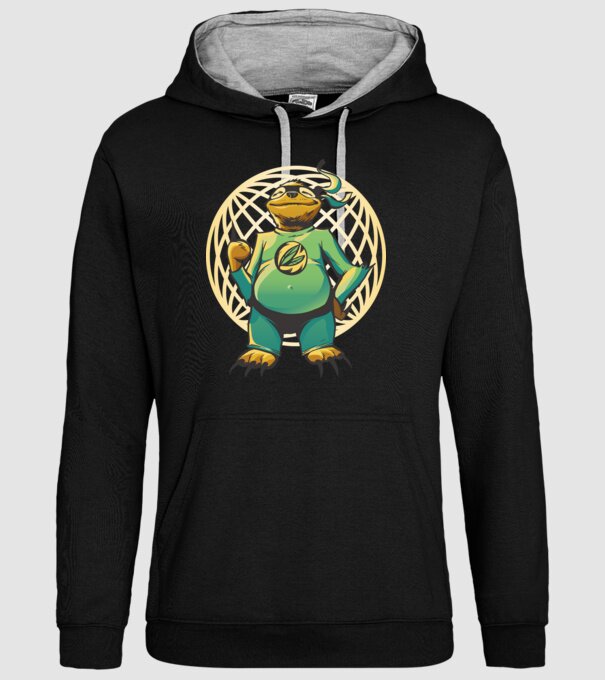 Leneș Super model negru pe tricou