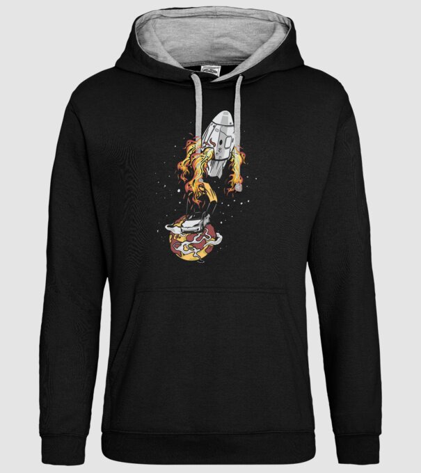 Tesla în spațiu model negru pe tricou