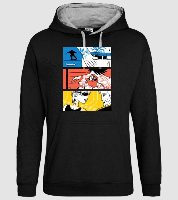Tatuaj ilustrare model negru pe tricou
