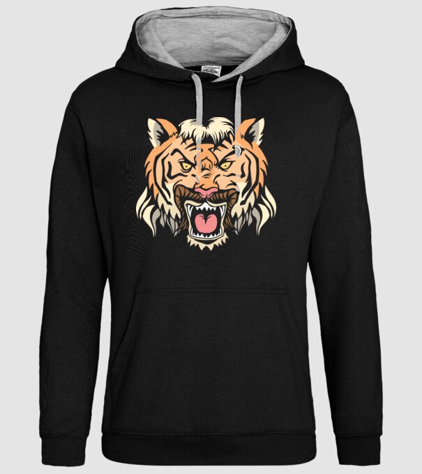 Tiger King Tigru model negru pe tricou