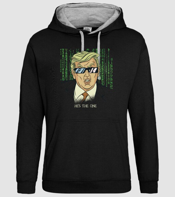 Trump Mátrix model negru pe tricou