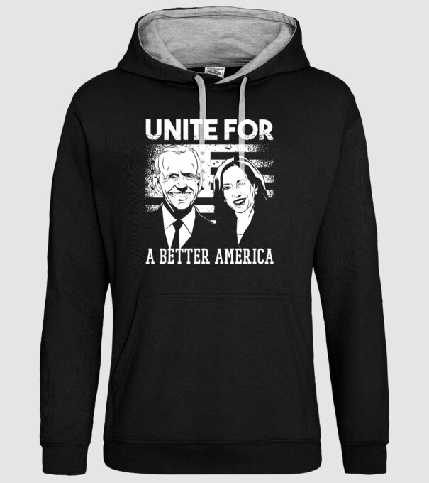 Unite for a better America - Biden Harris model negru pe tricou