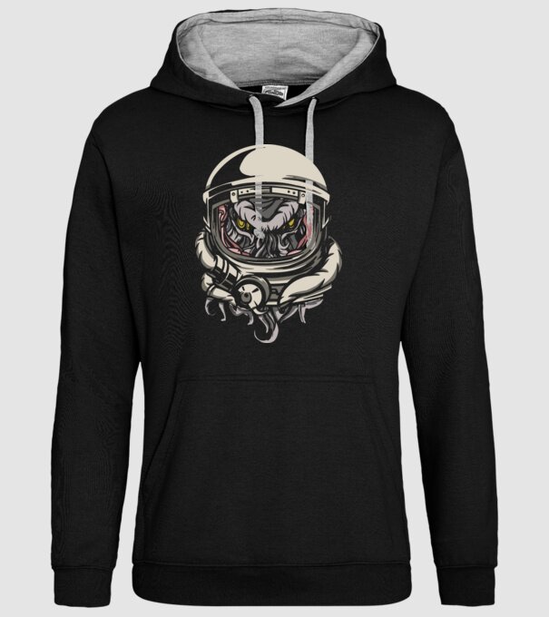 Cthulhu Astronaut model negru pe tricou