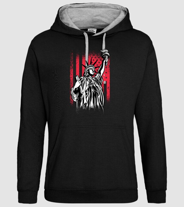 SUA Statuia Libertății model negru pe tricou