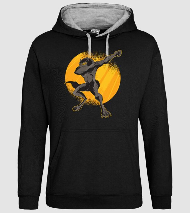 Vârcolac DAB model negru pe tricou