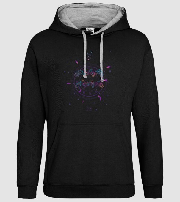 Aquarius Zodiac model negru pe tricou