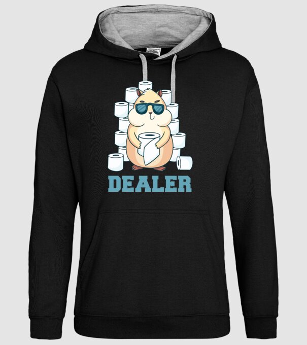 Dealer model negru pe tricou
