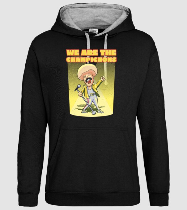We are the Champignons Mercury model negru pe tricou