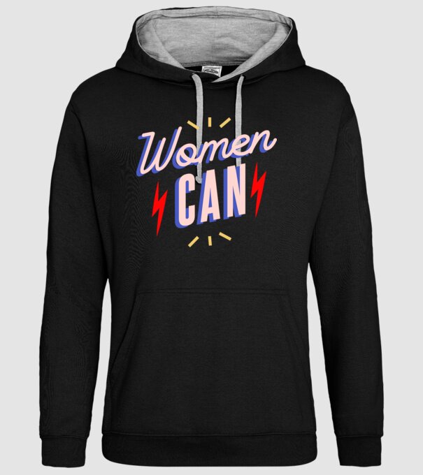 Women Can de Ziua Femeii model negru pe tricou