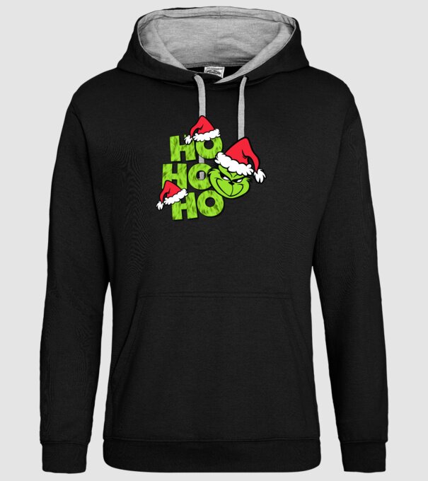 Ho Ho Ho - Grinch model negru pe tricou