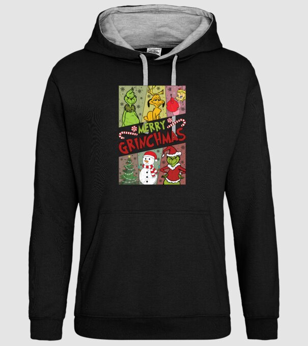 Merry Grinchmas - Grinch model negru pe tricou