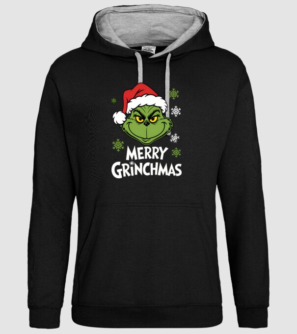 Merry Grinchmas Negru model negru pe tricou