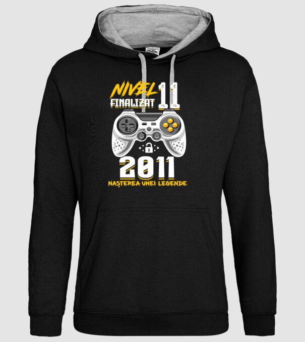 Nivel 11 finalizat. 2011 nașterea unei legende model negru pe tricou