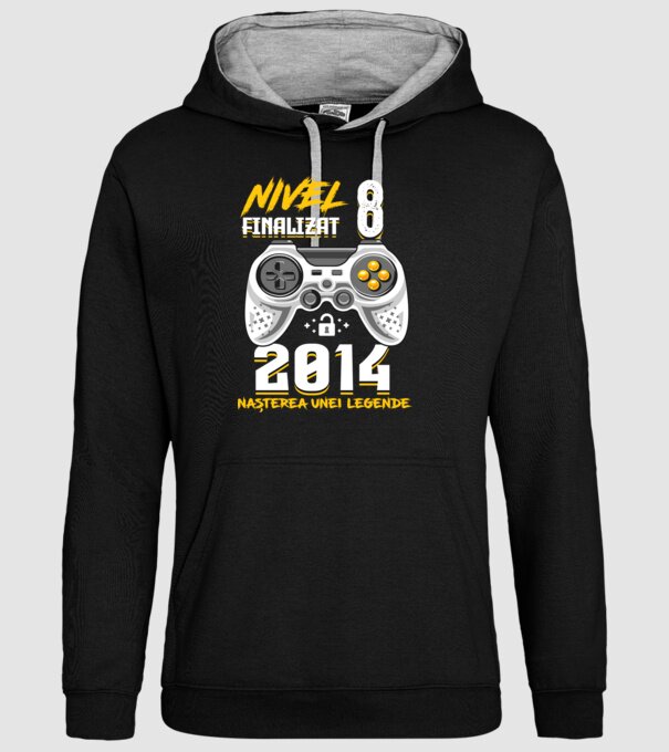 Nivel 8 finalizat. 2014 nașterea unei legende model negru pe tricou