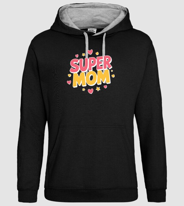 Super Mom Negru model negru pe tricou