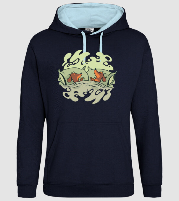 Teckeli dormind model albastru închis pe tricou